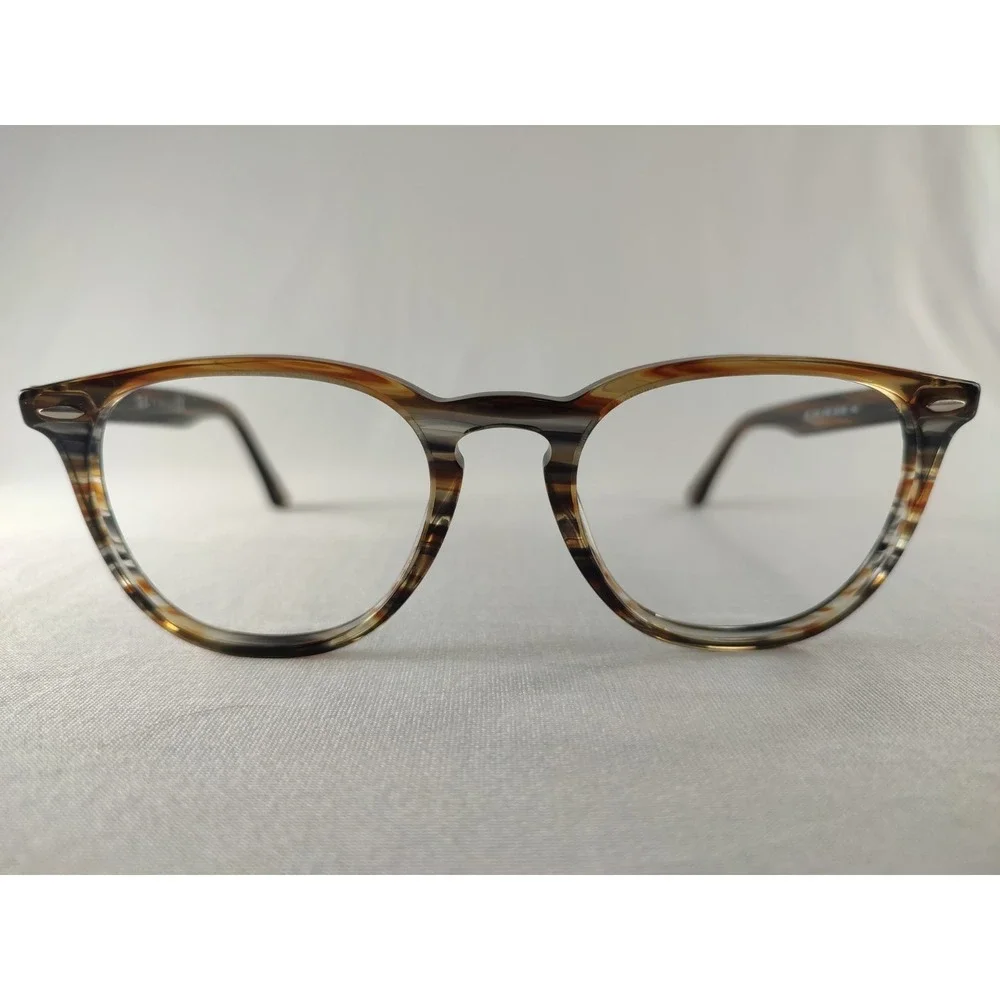 Ray-Ban‎ RB 7159 5749 Striped Grey Tortoise Eyeglasses Frames 52-20-145 Mint Rx